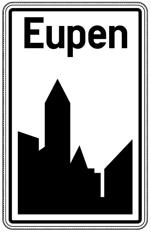 Commencement de l'agglomération: Eupen.